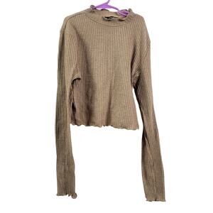 Shein Tan Long Sleeve‎ Sweater Women Size L